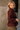 Leia Maroon Pleated Long Sleeve Top- top side view