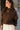 Murphy Espresso Brown & Cream Sweatshirt- frontal side top view