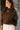 Murphy Espresso Brown & Cream Sweatshirt- frontal side top view