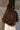 Murphy Espresso Brown & Cream Sweatshirt- close up back view