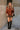 Palmer Rust Eyelet Zip-Up Top- full body view