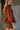 Palmer Rust Eyelet Zip-Up Top- side top view