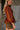 Palmer Rust Eyelet Zip-Up Top- side top view