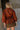 Palmer Rust Eyelet Zip-Up Top- top back view