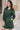Lizzy Green Quarter-Zip Long Sleeve Mini Dress - frontal side view