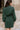 Lizzy Green Quarter-Zip Long Sleeve Mini Dress - back view
