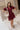 Jana Burgundy Eyelet Zip-Up Mini Dress - full front view