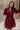 Jana Burgundy Eyelet Zip-Up Mini Dress - front view