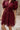 Jana Burgundy Eyelet Zip-Up Mini Dress -close up of front