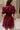 Jana Burgundy Eyelet Zip-Up Mini Dress - back