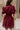 Jana Burgundy Eyelet Zip-Up Mini Dress - back