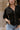 Brittany Black Zip-Up Flare Top - close front view