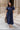 Lara Navy Short Sleeve Midi Dress - full  front view
