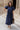 Lara Navy Short Sleeve Midi Dress - front view