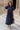 Lara Navy Short Sleeve Midi Dress - front view