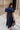 Lara Navy Short Sleeve Midi Dress - back