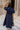 Lara Navy Short Sleeve Midi Dress - back view