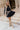 Bianca Navy Tiered Long Sleeve Mini Dress - full body front view