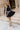 Bianca Navy Tiered Long Sleeve Mini Dress - full body front view