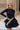 Bianca Navy Tiered Long Sleeve Mini Dress - front view with belt