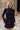 Bianca Navy Tiered Long Sleeve Mini Dress - front view