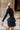 Bianca Navy Tiered Long Sleeve Mini Dress - side view