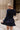 Bianca Navy Tiered Long Sleeve Mini Dress - back view