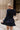 Bianca Navy Tiered Long Sleeve Mini Dress - back view