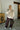 Kinley Taupe Sherpa Zip-Up Vest - full body front view