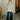 Emery Cream Striped Mock Neck Top - full body front view