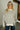 Emery Cream Striped Mock Neck Top -  front view
