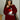 Wendy Dark Red Skiing Goose Sweater - front view