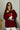 Wendy Dark Red Skiing Goose Sweater - front view