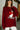 Wendy Dark Red Skiing Goose Sweater - close front view