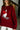 Wendy Dark Red Skiing Goose Sweater - frontal  view