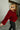 Lizzie Red Sherpa Zip-Up Jacket - frontal side view