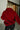 Lizzie Red Sherpa Zip-Up Jacket - back view