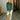 Lenna Green Quarter-Button Pullover - full body front view