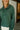 Lenna Green Quarter-Button Pullover - close up view