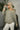 Sara Sage Waffle Knit Colorblock Top - frontal side view