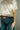 Darcy Champagne Satin & Lace Top -close up hemline