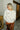 Chrissy Beige & White Striped Hoodie - back