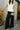 Valeria Black Wide Leg Pants - lower body front view
