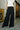 Valeria Black Wide Leg Pants - front view
