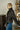 Darby Brown Faux Leather Trench Coat - Arm back side view