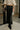 Anya Black Satin Midi Skirt - lower body front view