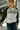 Phoebe Grey Striped Zip-Front Sweater - close front view