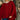 Candice Red Button Detail Poncho - front view