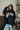 Senior 27' Navy Reversible Mock Neck Sweatshirt - Posed front view 