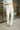 Teagan Cream Ribbed Knit Pants - Front view